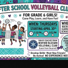 Starts this Thursday, runs for 4 weeks from 2:35 to 3:35....kids need to have a drive home arranged and permission forms brought in.